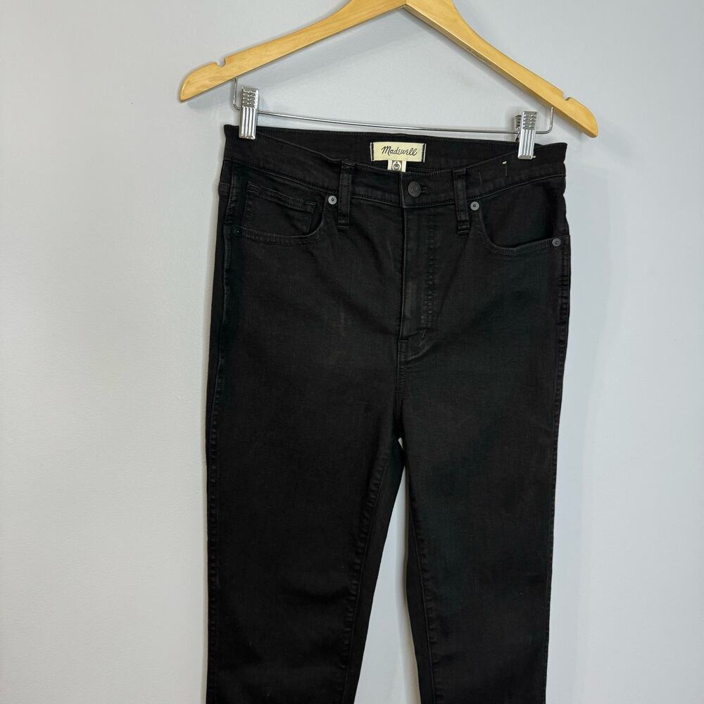 Madewell 10" High-Rise Skinny Jeans Black Stretch  Casual Women's 28 - Picture 3 of 12